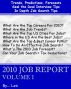 2010 JOB REPORT VOL. #1 by Cheryl and Les 