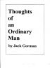 Thoughts of an Ordinary Man by Jack Gorman